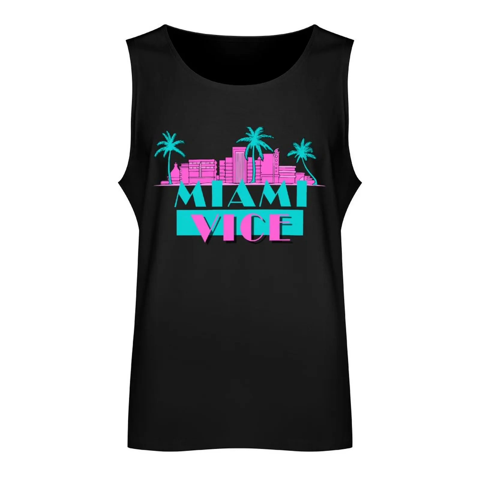 Miami Vice 80s Tank Top Sleeveless top sleeveless jackets gym clothes for man t shirt