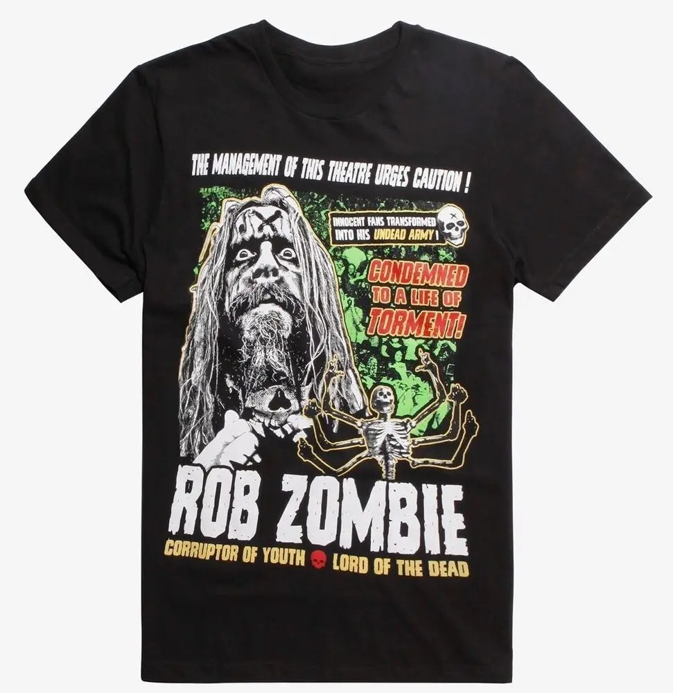 Rob Zombie CORRUPTER OF YOUTH Tees Cotton Luxury brand vintage oversized