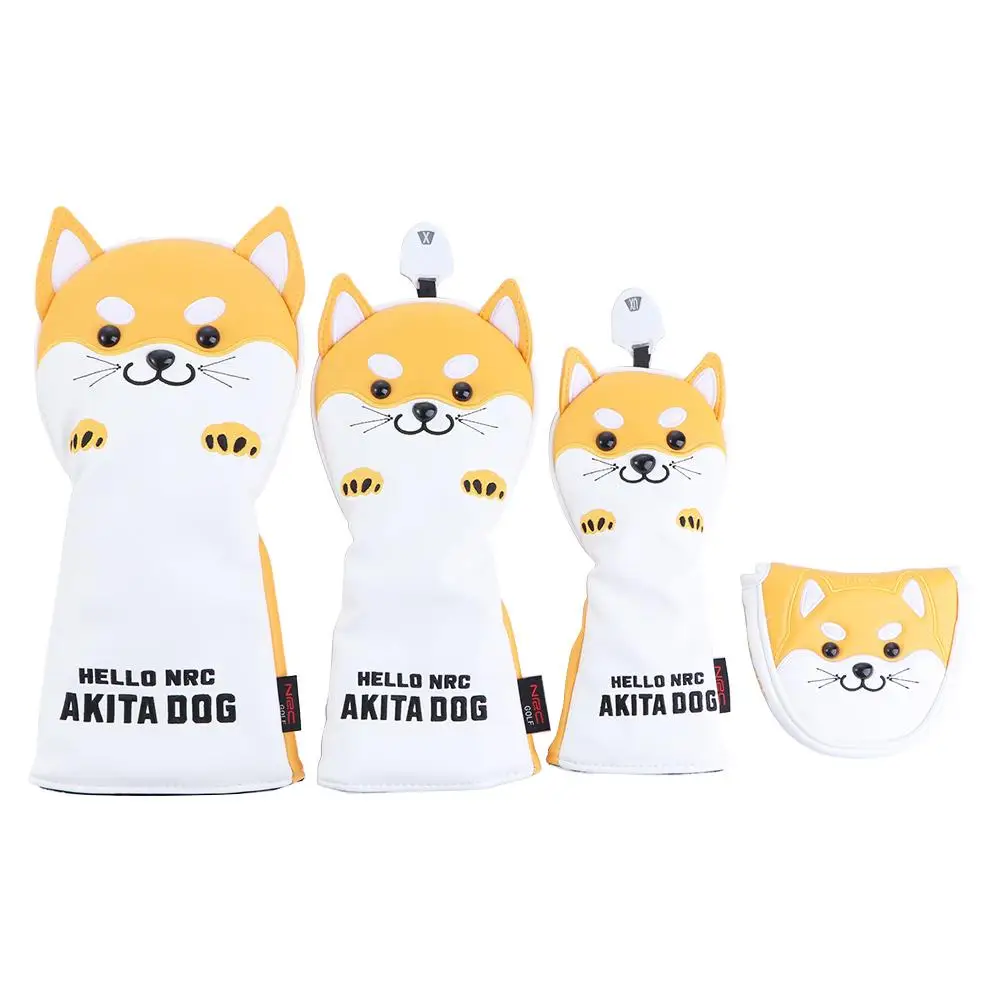 Protector de cuero PU para conductor, cubierta para cabeza de conductor de madera de calle, cubiertas para cabeza de madera de Golf, cubierta para cabeza de palo de Golf