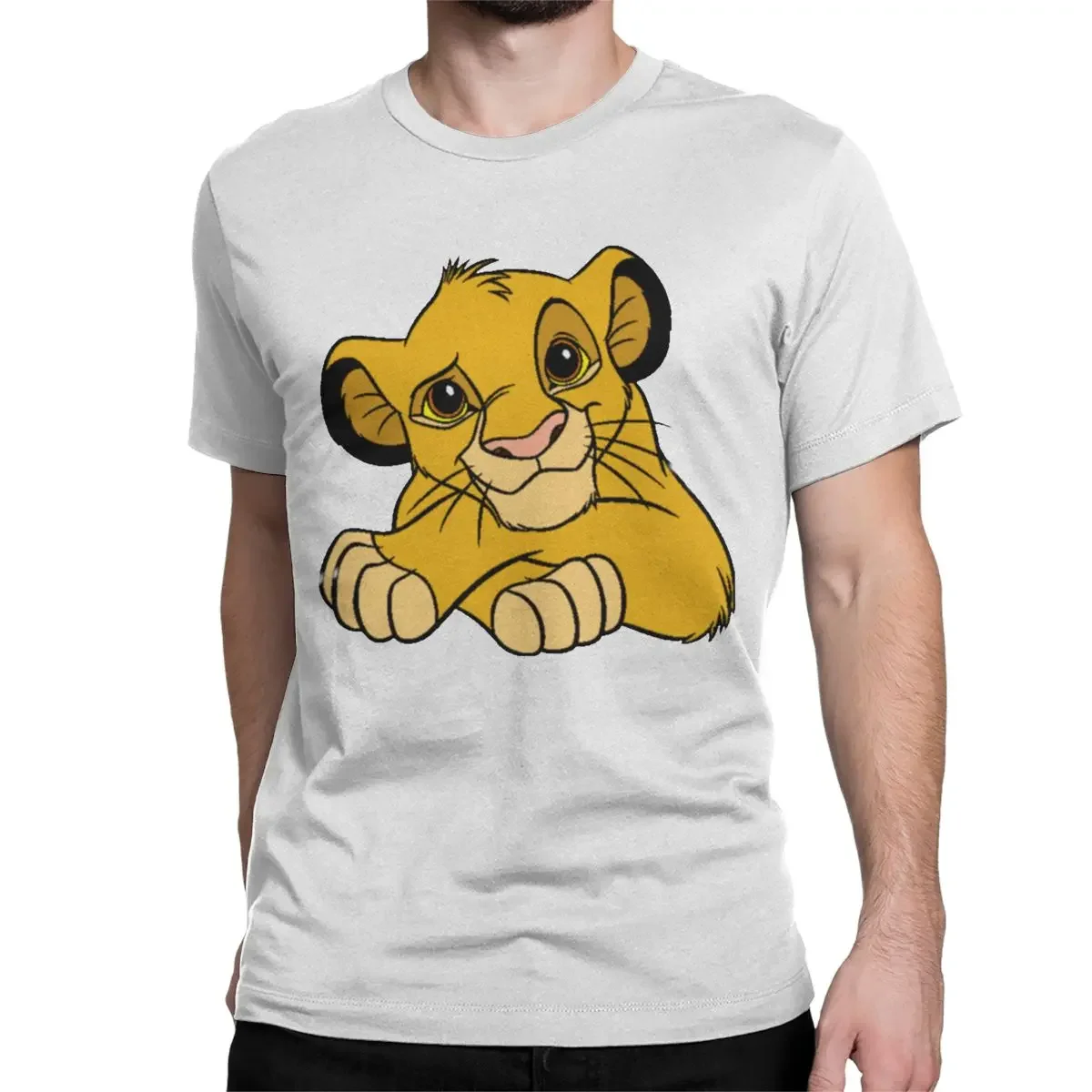 Men Women\'s The Lion King Simba Anime T Shirt Disney Cotton Clothing Fashion Short Sleeve Tee Shirt Printing T-Shirt