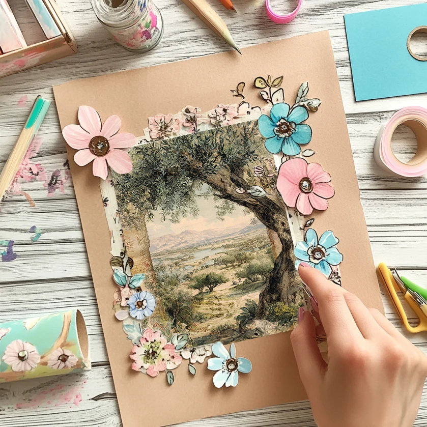 36 Lembar Kertas Scrapbook Dekoratif 6x6: Pola Hewan Kawaii untuk Scrapbooking, Origami & Kerajinan Tangan Anak-anak