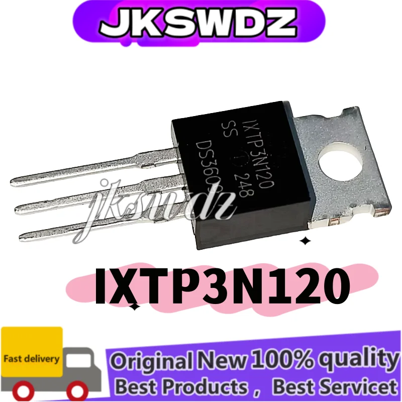 

10PCS/LOT New IXTP3N120 TO-220 N-channel 3A1200V MOSFET