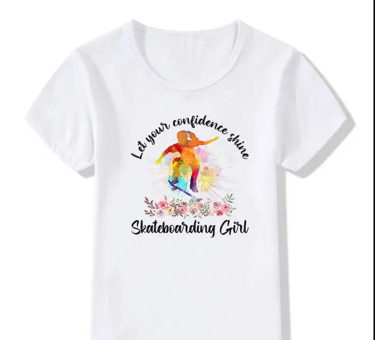 Dance Heart And ,Taekwondo Let Your Confidence Shine Volleyball Girls T-Shirts Casual Sports  Summer Fashion Teen Tshirt Tops