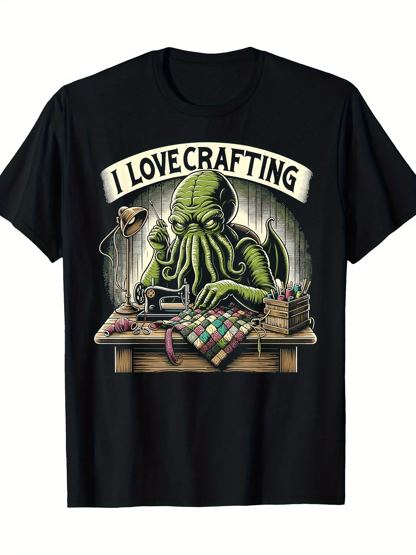 Collectible Vintage T Shirts - Herren Cosmic Horror Graphic T-shirt, Comfort