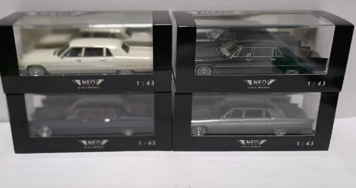 Neo 1:43 Scale Resin Fleetwood 75 1966 Luxury Sedan Toys Cars Model Classics Adult Collection Souvenir Gifts Static Display