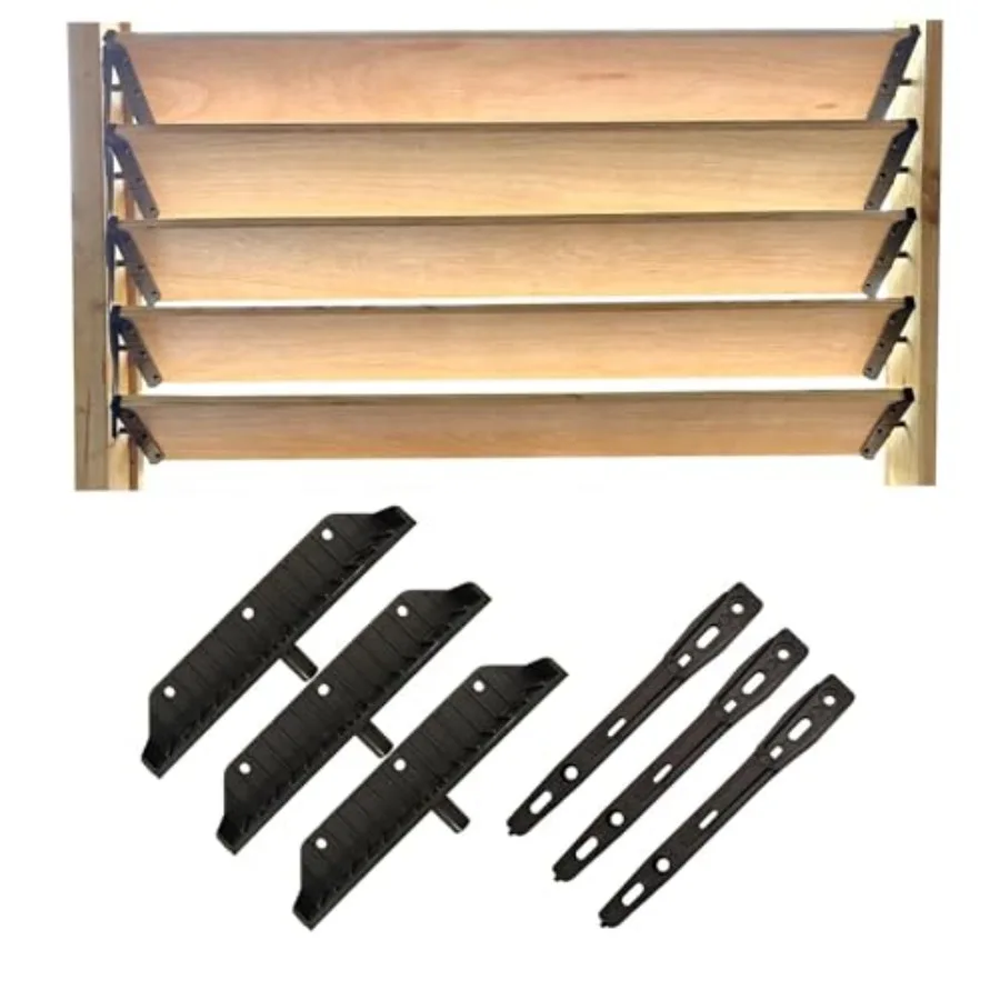 

Louver Hardware System for Blinds and shutters Sunblind System Brackets Louver Hardware Kit for deckblind Shutter System