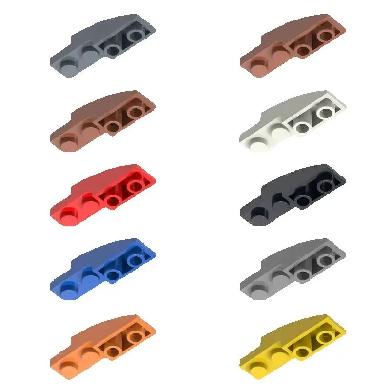 100pcs 13547 Curved 4x1 Inverted Kit Reverse Slope Surface Brick Particle Educational DIY Building Blocks Toys Birthday Gifts