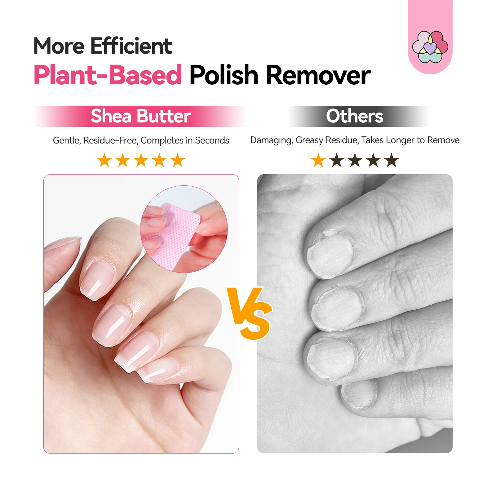 سافيلاند 200 مللي طقم مزيل طلاء الأظافر مزيل طلاء الأظافر زبدة الشيا مزيل الأظافر مع زيت الخروع VE زيت البشرة