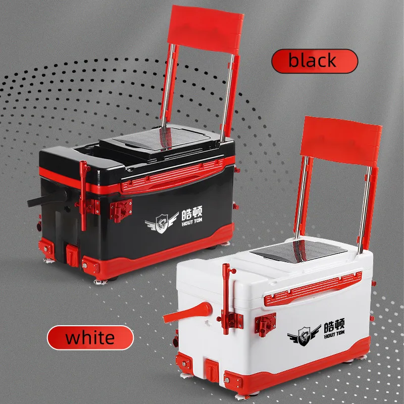 

Multifunction Fishing Cooler Tackle Boxes Portable Fishing Life Box Seat Wheel NEW 3+7 OEM 32L 5.5kg JIN ABS Lake Highquality