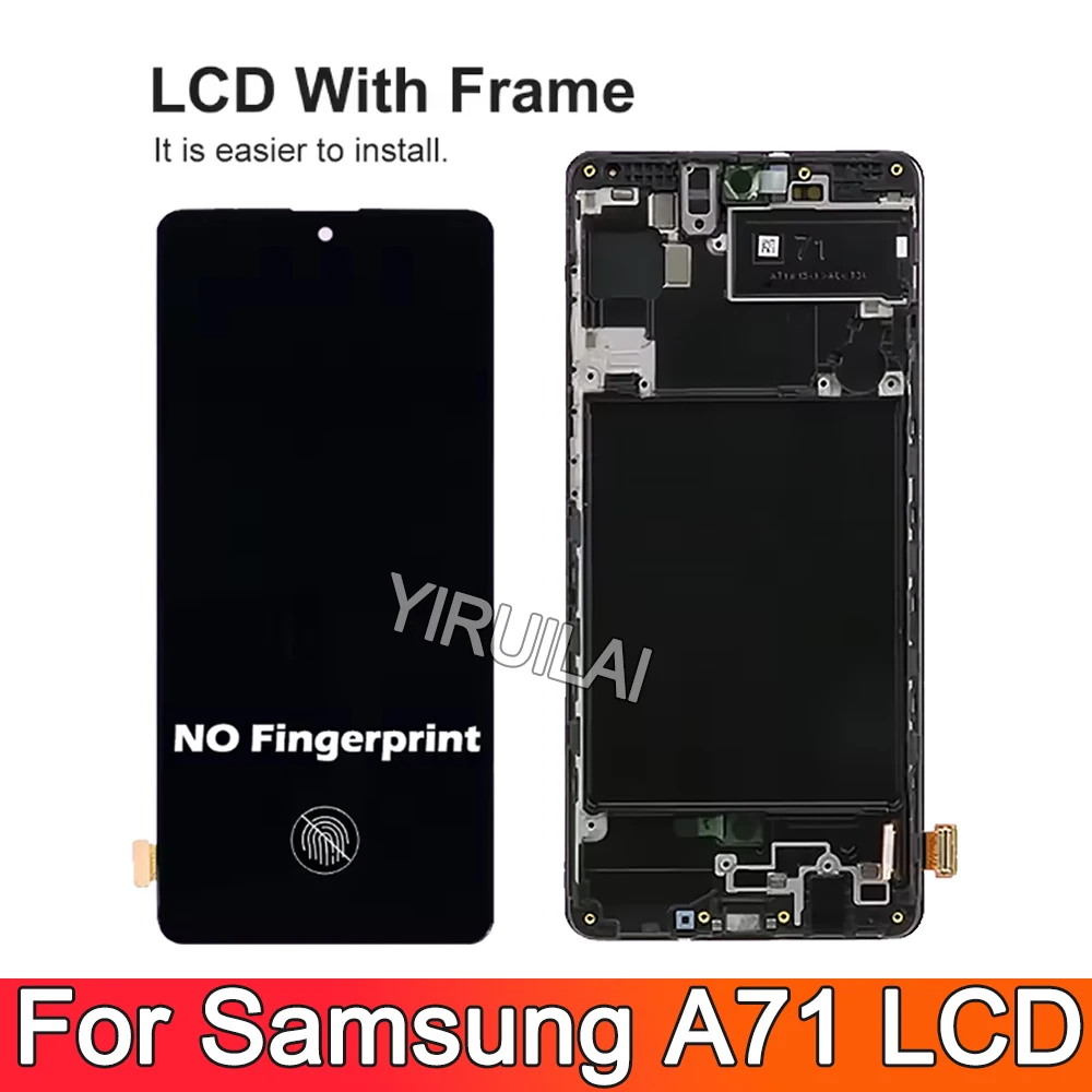 6.7'' TFT For SAMSUNG GALAXY A71 A715 LCD Display Touch Screen For Samsung A716F With Frame Digitizer Assembly