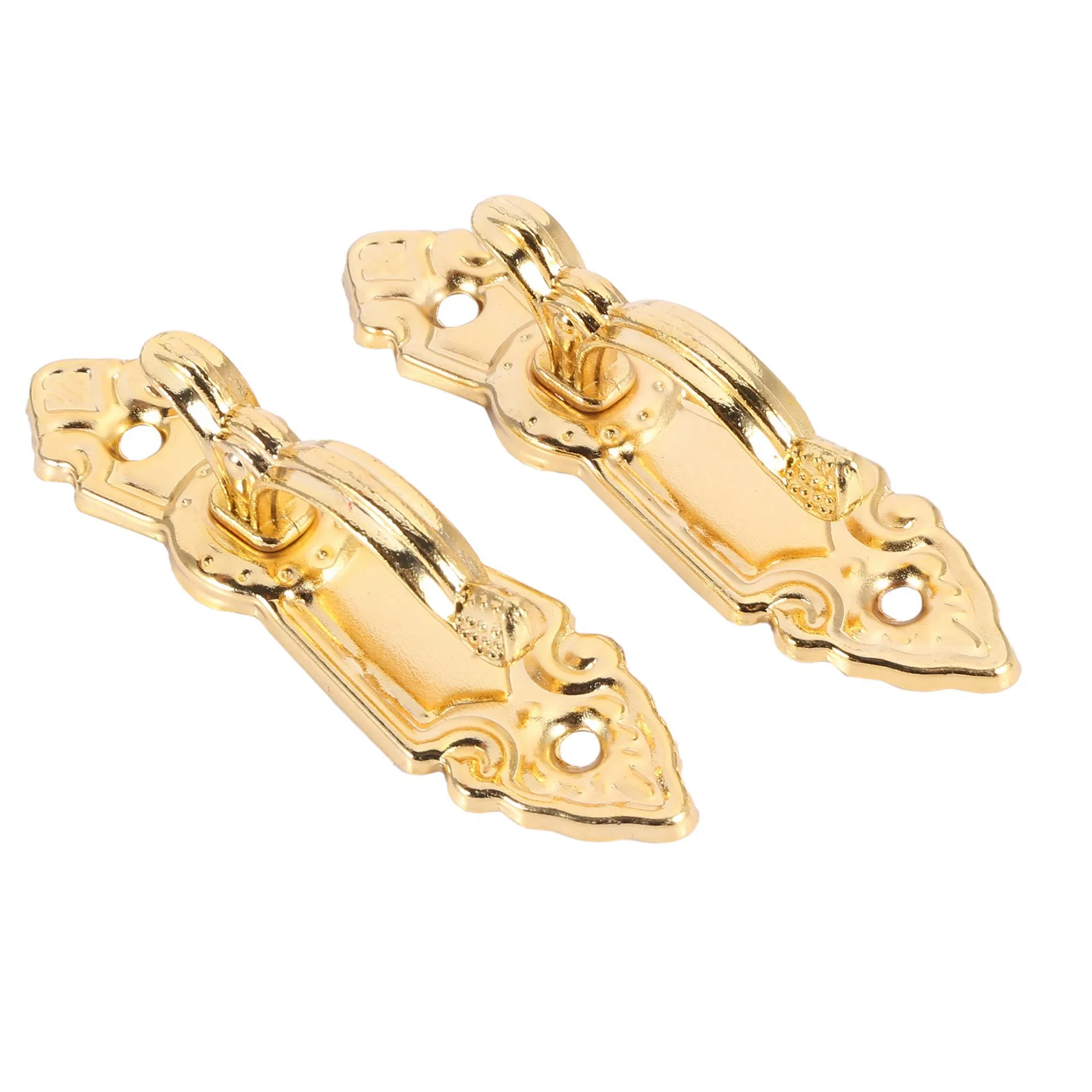 ABGR-Kait Dinding Pengikat Belakang Rumbai Tirai Pemasangan Sekrup 6 Buah Warna Emas