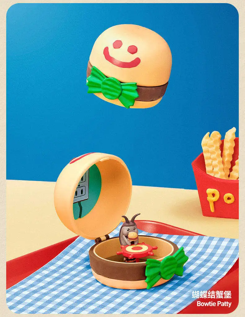 Original POPMART SpongeBob Krabby Patty Blind Box Sammlerstück Mini-Figur Heim Auto Desktop Dekoration Ornament Überraschungsbox Spielzeug – Detail 20
