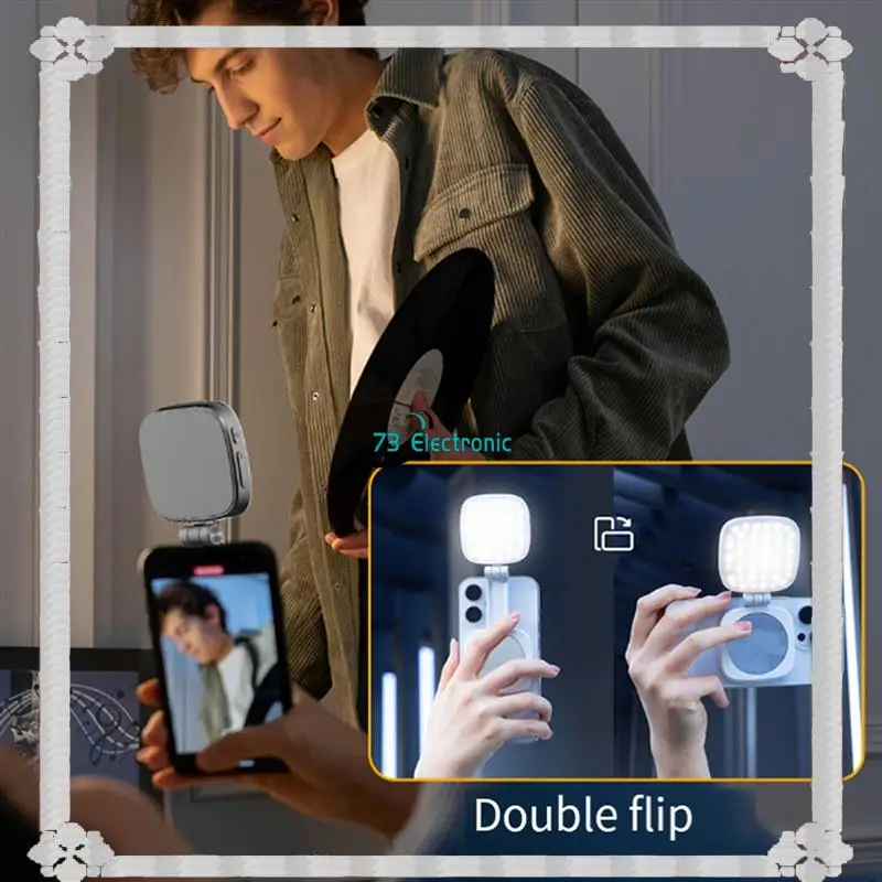 24-Hour Delivery Mini Selfie Fill Light Magnetic Light Can Be Used For Mobile Phone Beauty Camera For Selfies, Video Conference