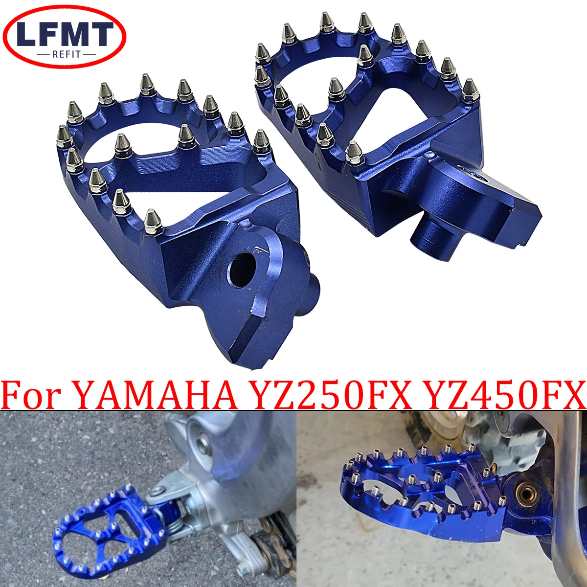 

Motorcycle Foot Pegs Rests Footrest Footpeg Pedals For YAMAHA WR250F WR450F YZ 65 85 125 250 250F 450F125X 250X 250FX 450FX