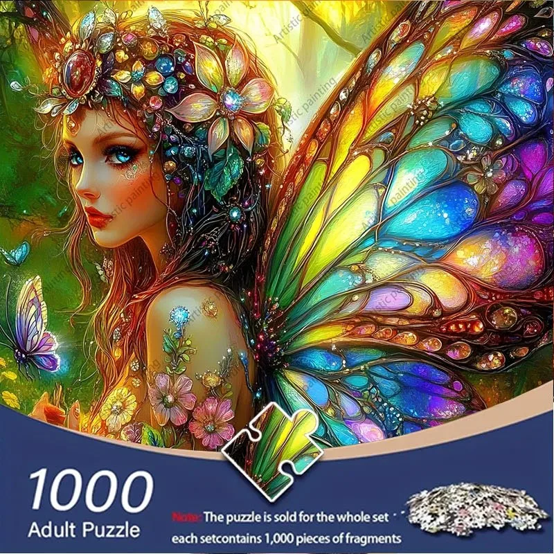

1000pcs Fairy-Tale Woman Jigsaw Puzzle | 27.55×19.69 inches Cardboard Puzzle, Ideal for New Year, Christmas, Birthday, Holiday