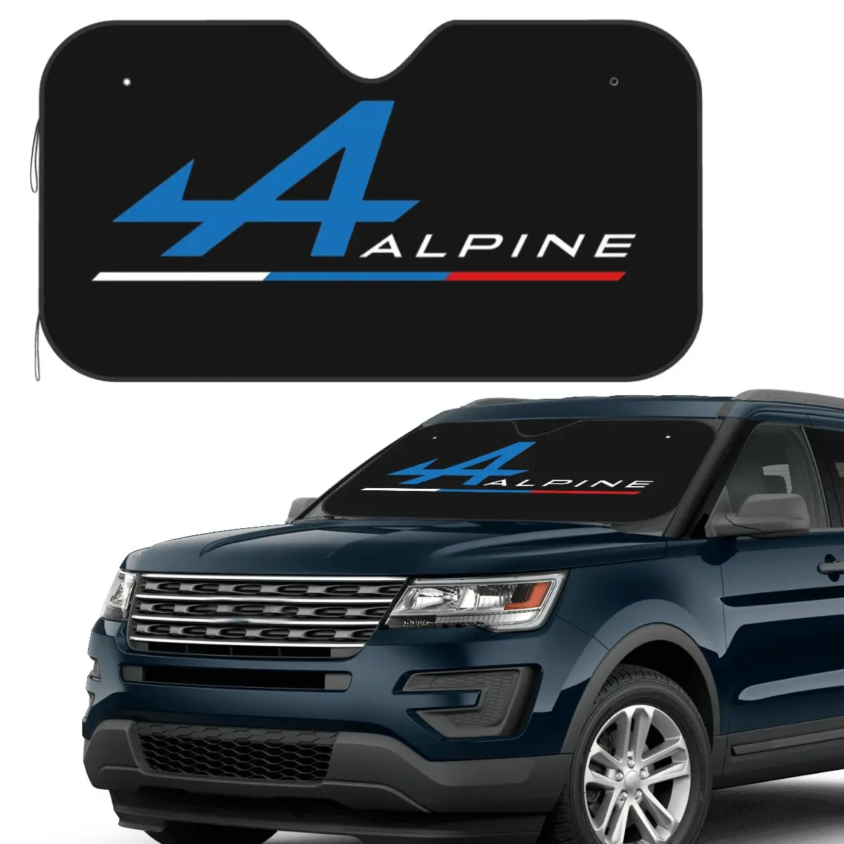 

Alpine Team Sunshade Windscreen Car Front Windshield Window Sun Visor Accessories Covers