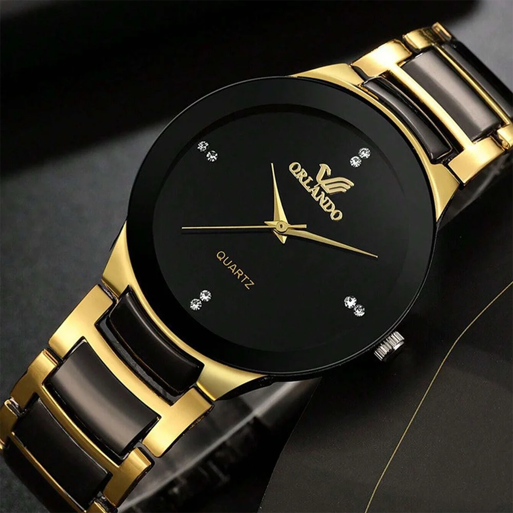 2 Piece Set Fashionable Simple Exquisite Multifunctional Creative Personalized Couple Watch Alloy Watch Quartz Watch Combination