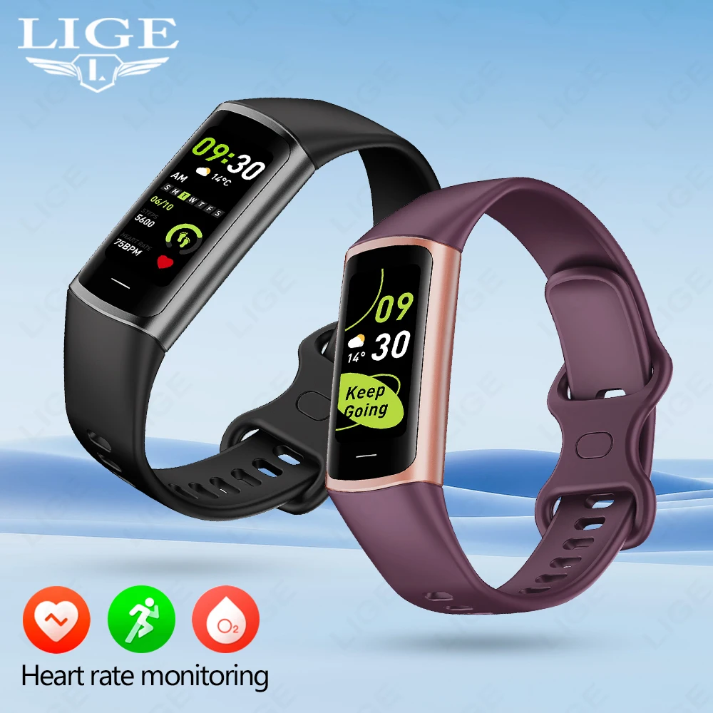 

LIGE New Men Smart Watch Sport Fitness Tracker Waterproof Smartwatch Women Heart Rate Health Monitoring Bracelet For Android IOS