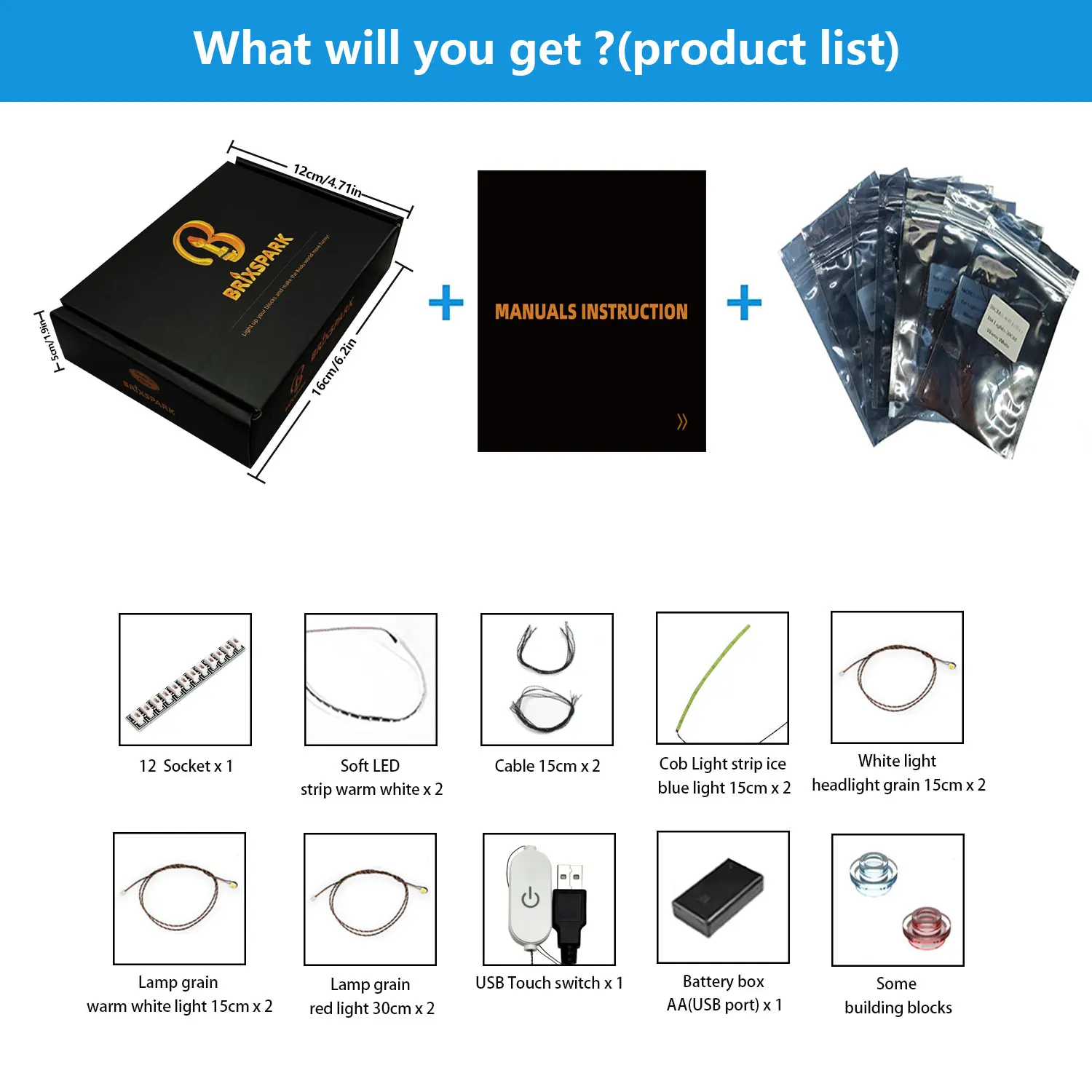 (Tautan penerbitan ulang, mohon jangan memesan) Kit Lampu LED Kompatibel dengan Lego (TIDAK Termasuk Model Batu Bata)