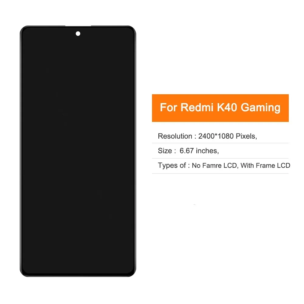 6.67\'\' New Original for Xiaomi Redmi K40 Gaming LCD Display touch screen digitizer Assembly for redmi k40 Game Edition Display