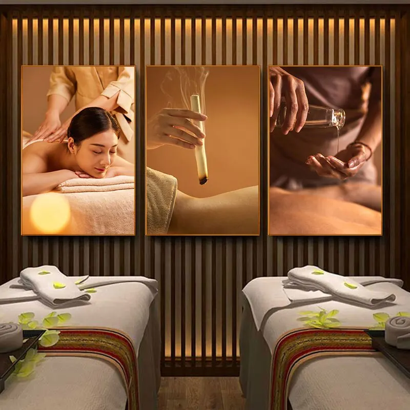 Thai Spa Health Club Foot Massage Beauty Salon Canvas Wall Art Home Decor Pictures for Living Room Decoration