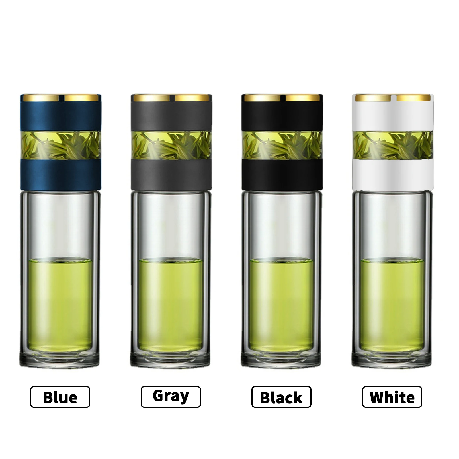 Tea Infuser Vacuum Flask Temperature LED Display 450ml Insulated Cup Stainless Steel Tumbler Thermos Bottle Travel Coffee Mug