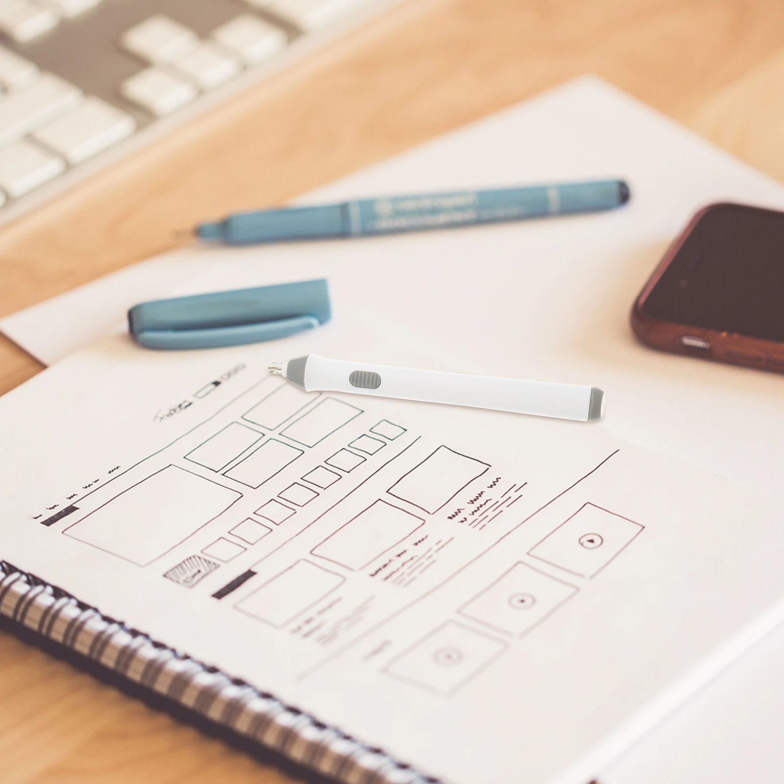 

1Set Electric Eraser Professional Sketch Modification Eraser Lightweight Free Portable for Drawing Drafting Art