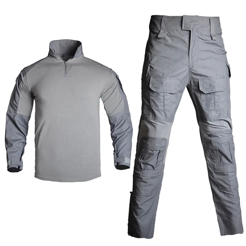 

G3 Combat BDU Uniform Tactical Shirt Pants Suit Camo Men Outdoor Airsoft Sniper Training Clothing Multicam Black Hunting Clothes