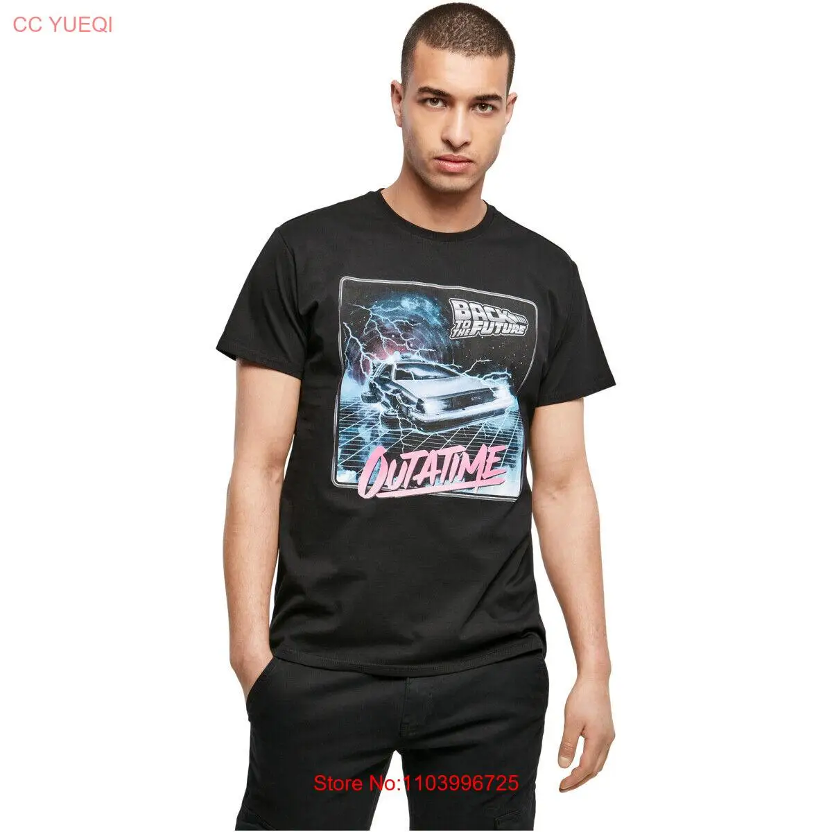 Merchcode Back to the Future Outatime Tee Top Shirt Film Classic