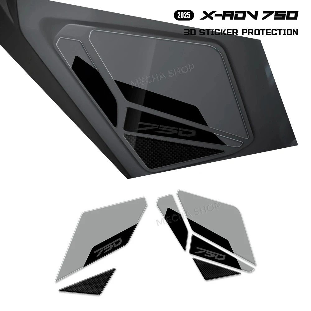 

3D эпоксидная наклейка для мотоцикла, защитный комплект со стороны бака для X-ADV 750 2025 X ADV 750, аксессуары