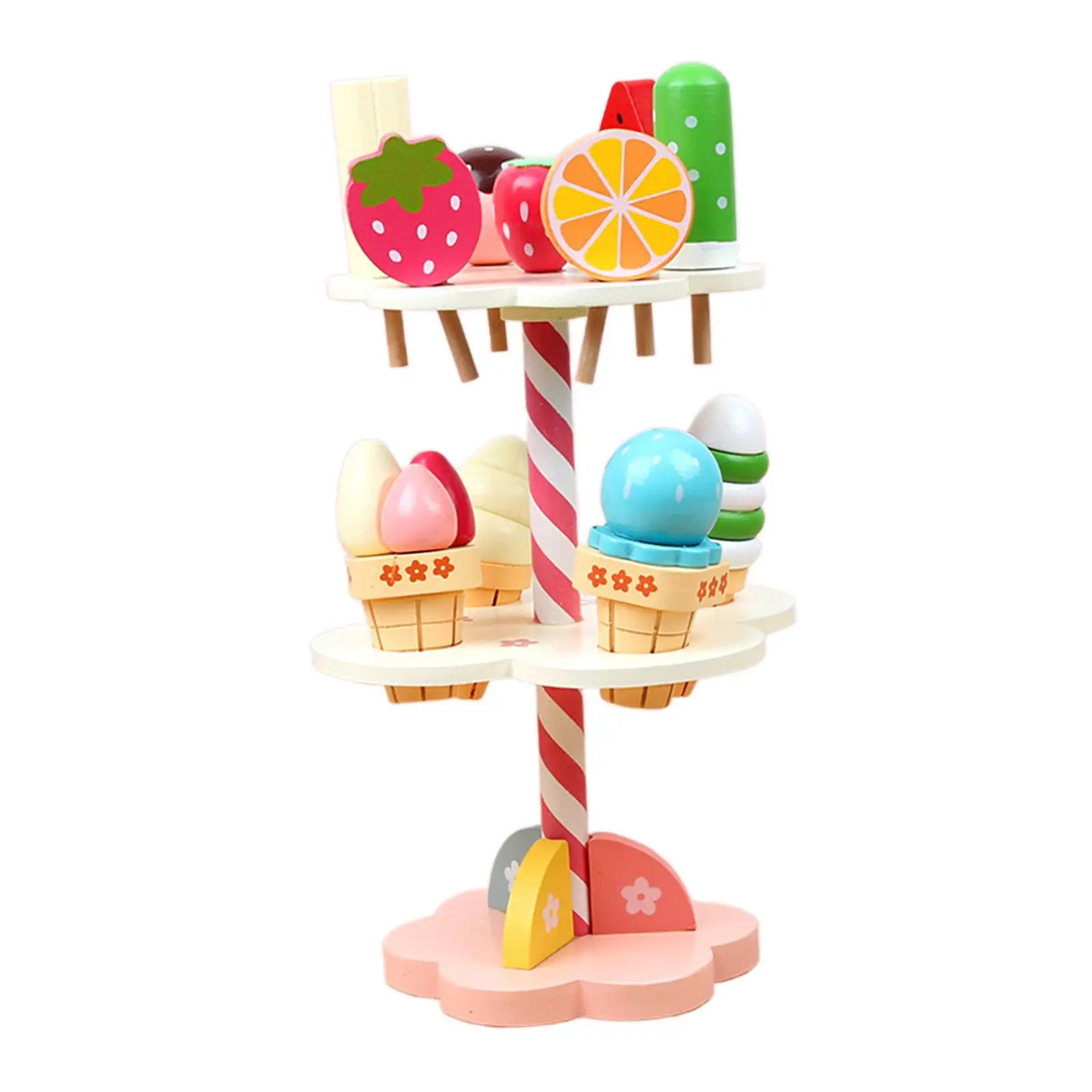 Ice Cream Toy Education Toy Simulation Ice Cream for Age 2-4 Preschool Gifts