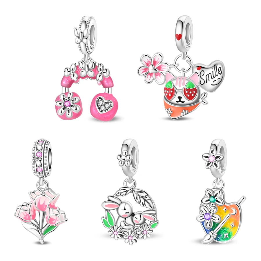 925 Silver Flower C…