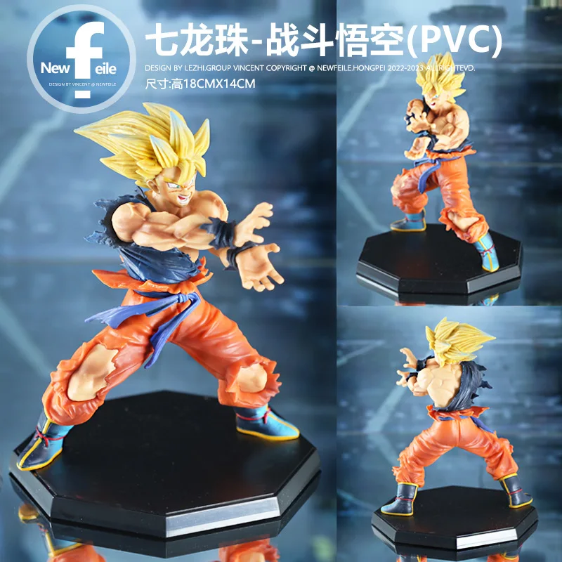 Figura de acción de Dragon Ball Super Saiyan Sun Wukong Beijita, modelo hecho a mano, adornos circundantes, regalos de juguete