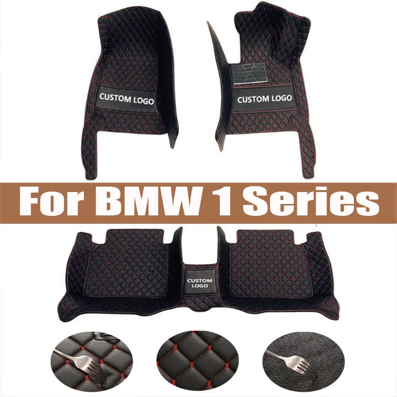 

Car Floor Mats For BMW 1 Series MK2 F20 2012~2019 Carpets Rugs Protective Pad Luxury Leather Mat Car Accessories 116i 118i 116d