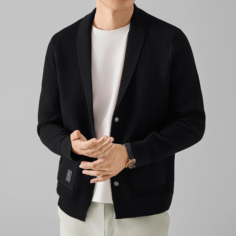 

Korean and Japan Style Men Cardigan 2025 New Trendy Autumn Sweater Coat Single Breasted Knitwear Long Sleeve Sweater Jacket