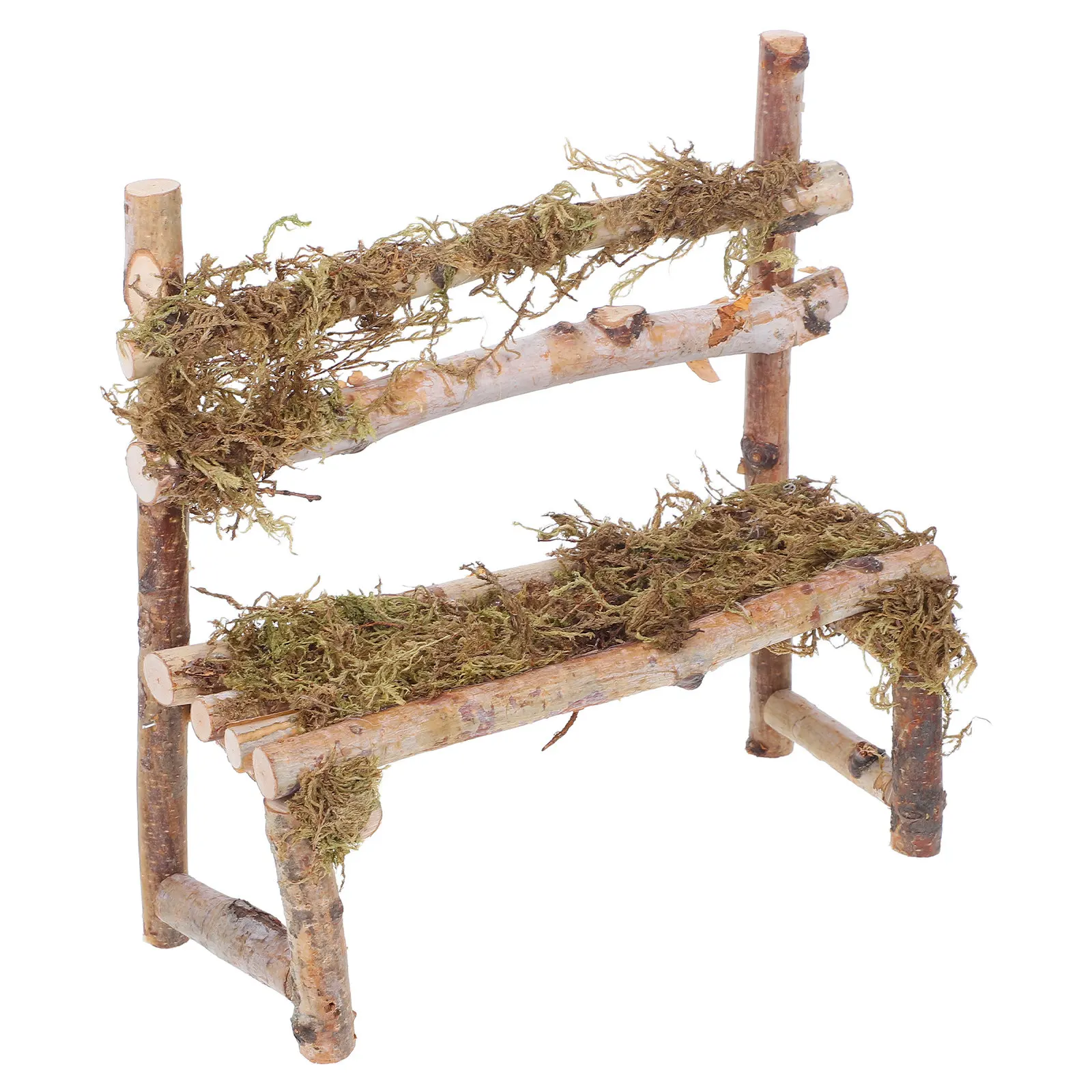 

Миниатюрный деревянный стул ручной работы для кукольного домика, винтажные аксессуары для декора миниатюрного сада