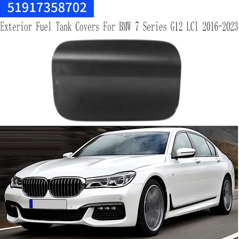 1 PCS Exterior Fuel Tank Covers Parts Accessories For BMW 7 Series G12 LCI 2016-2023 Fuel Tank Fill Off Cover 51917358702