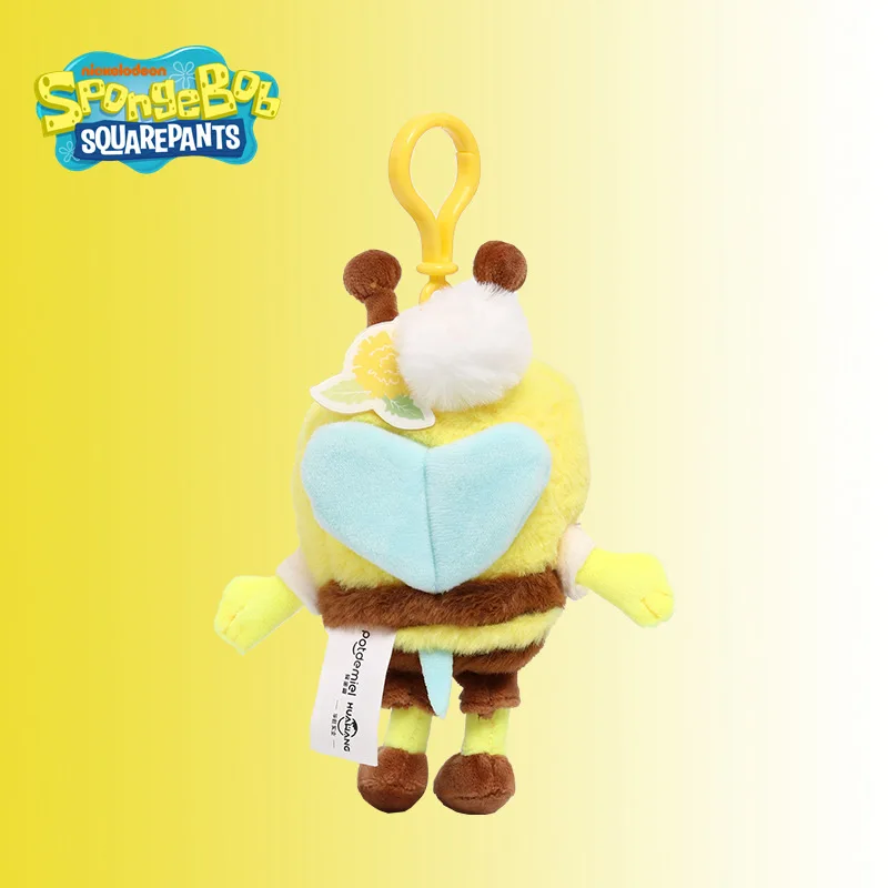 Kawaii حقيقية سبونجبوب أفخم قلادة جديدة عبر خلع الملابس ستار المفاتيح قلادة المرأة حقيبة قلادة فتاة هدية هدية الكريسماس #5
