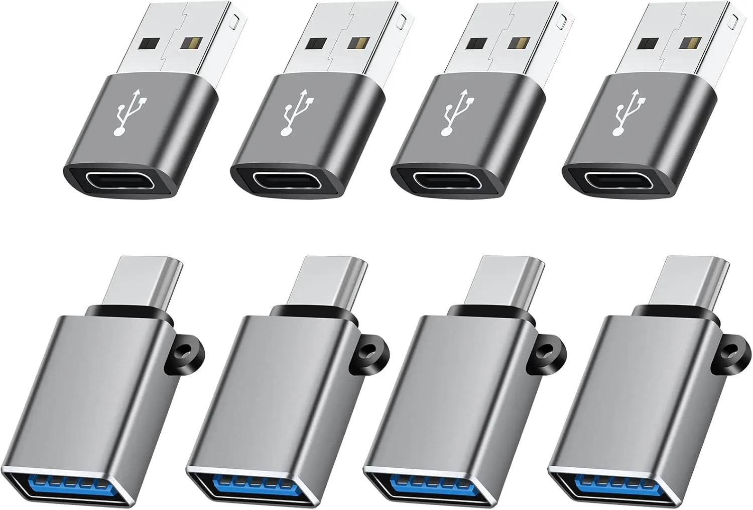 pacote-com-8-adaptadores-usb-tipo-c-para-a-conversor-otg-para-iphone-15-14-13-macbook-ipad-imac-cinza