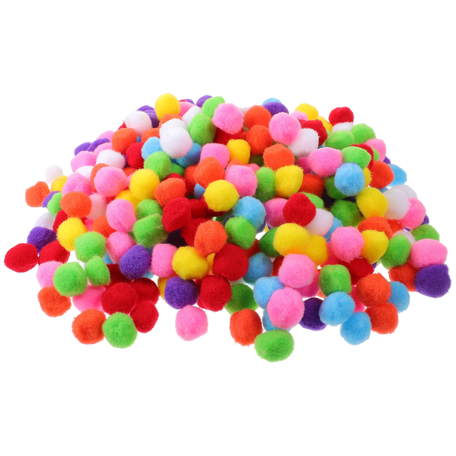 

500pcs Colored Wool Balls Decorative Mini Pom Poms Craft Supplies Sewing Tools Accessories 10mm Mixed Colors Ball