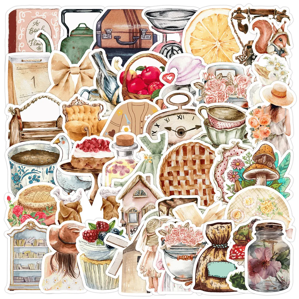 

50pcs Aesthetic Graffiti Stickers - Waterproof Decorative Decals for Water Cups, Phones Computers Notebooks(Anime Worlds Store)