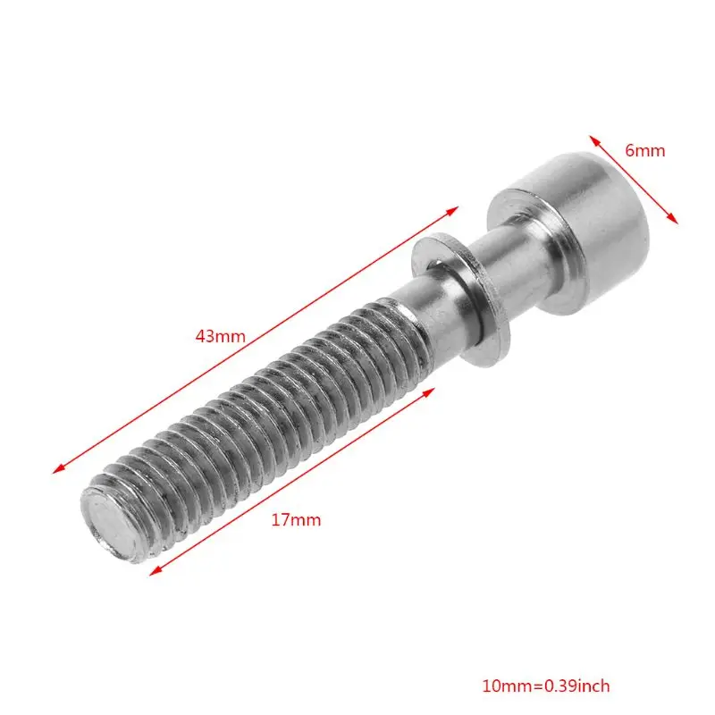 Screw M8x43mm for Seat Post Stainless Steel MTB Mountain Bike Tube Suppl