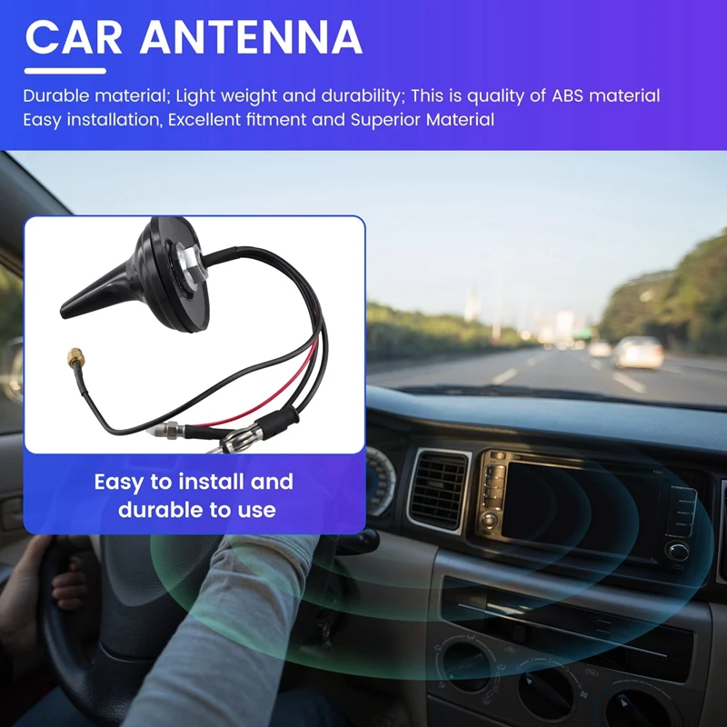 DAB+ Antenna Car Antenna Radio FM/AM/GSM/GPS Combo 4-In-1 DAB Antenna