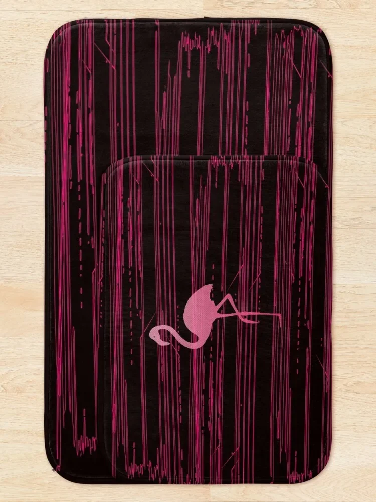 Pink Flamingo Mist Bath Mat Carpet For Shower Carpets For The Bathroom Mat