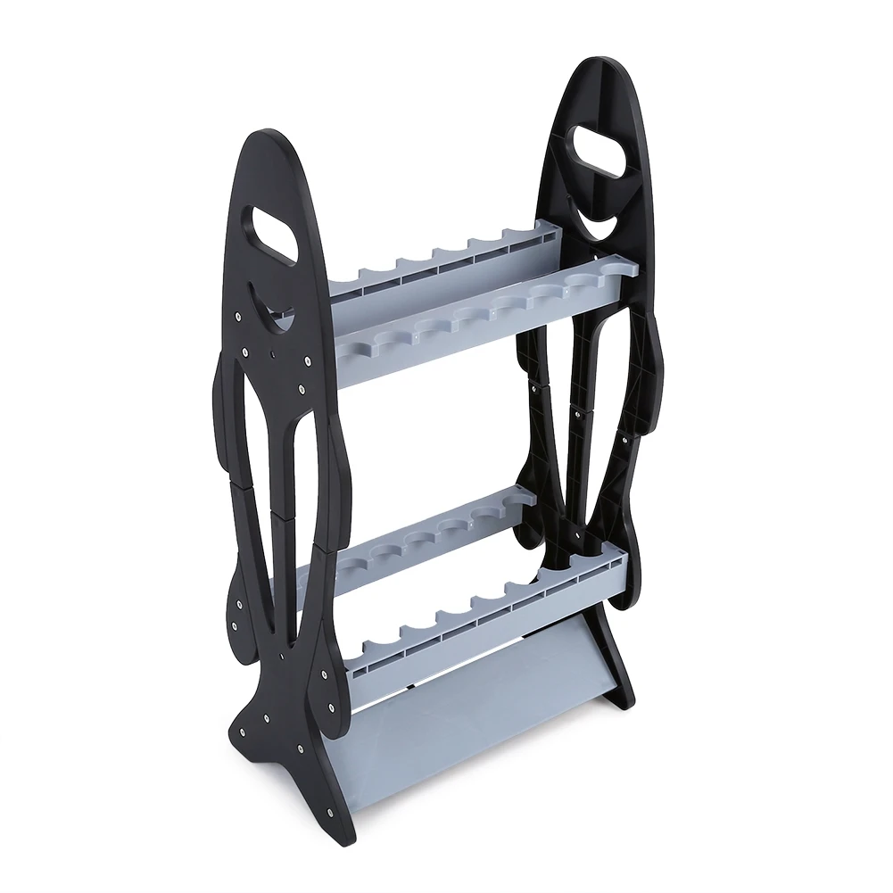 

Fishing Pole Rack Fishing Rod Holder Lightweight Fishing Rod Pole Holder Stand Organizer Rack For 16 Rods Fishing Rods Stand