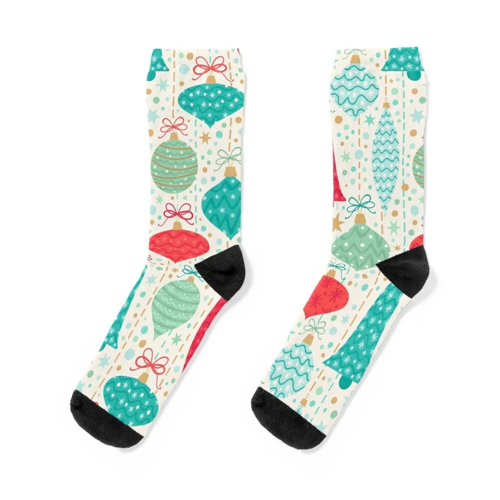 

Mid Century Modern MCM Vintage Christmas Ornaments 3 Socks short cute sports stockings custom sports Socks Ladies Men's
