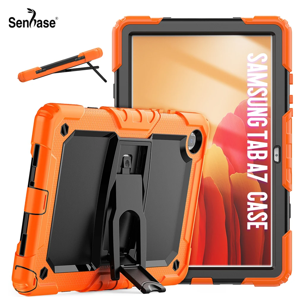 

For Samsung Galaxy Tab A7 10.4 inch 2020 SM-T500 SM-T505 Case Kids Safe Silicon PC Hybrid Shockproof Stand Tablet Cover