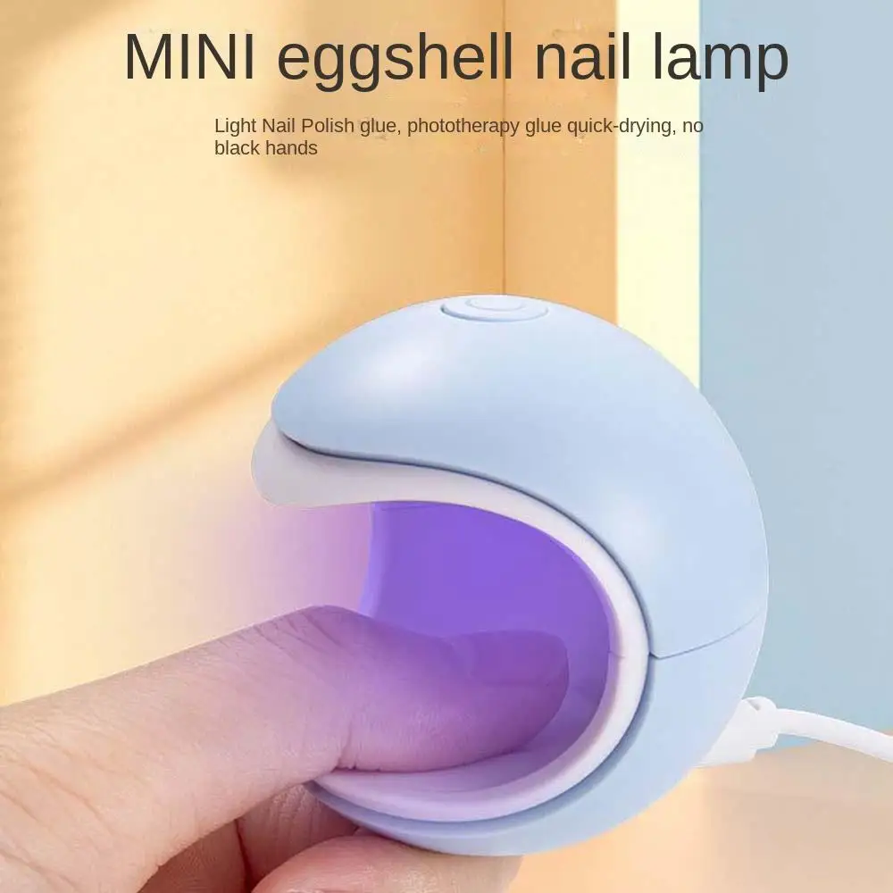 Single Finger Mini Nail Drying Lamp Gel Nail Polish Dryer Fast Drying Mini Nail Dryers Eggshell Shape Manicure Tools