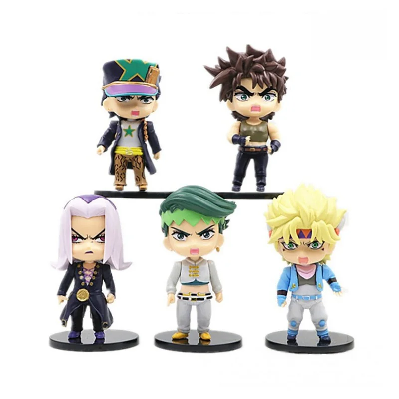 Anime Le Bizzarre Avventure di JoJo Figura Kujo Jotaro Iggy Polnareff Kakyoin Tenmei Action Figure Bambini Ornamenti Regalo Da Collezione