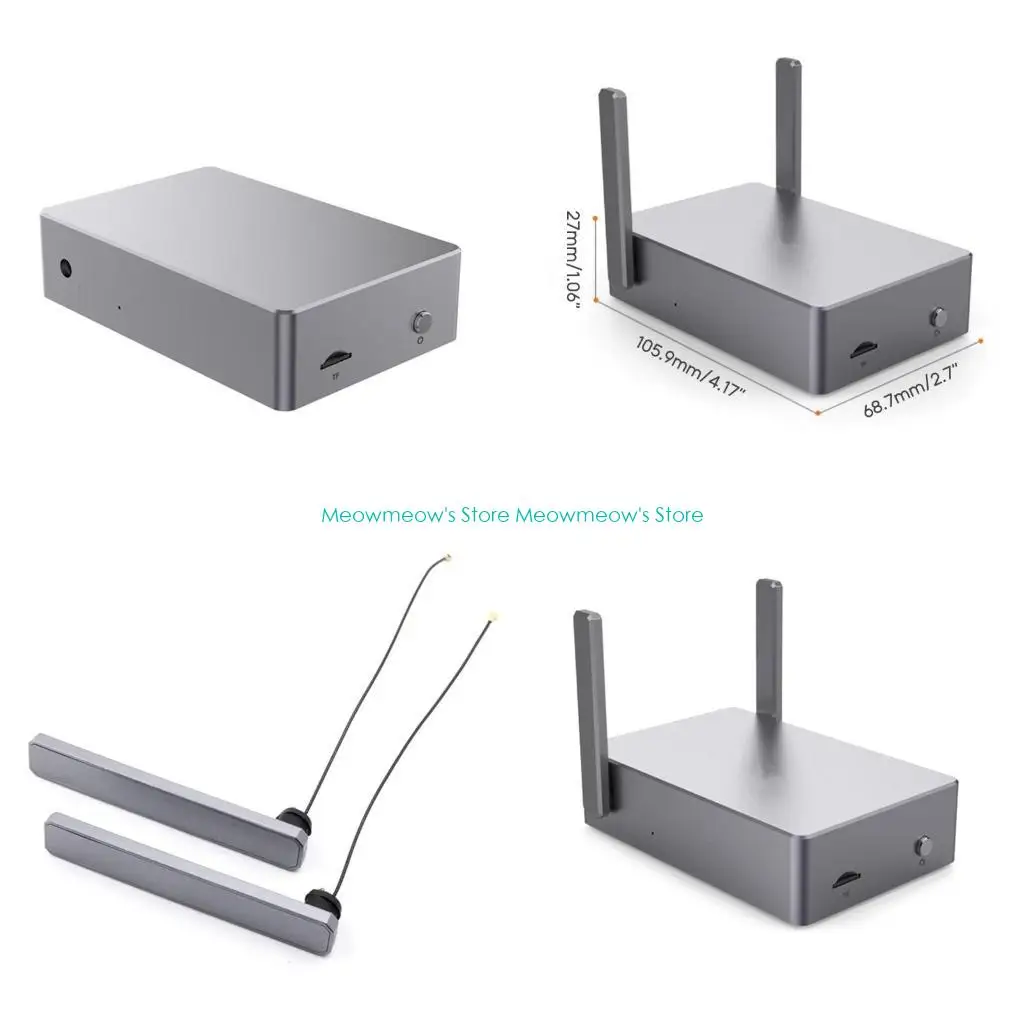 

W91a для алюминиевого корпуса апельсина 5 / 5b для RPI 5 / 5b металлическая оболочка серая корпуса